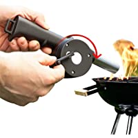 Mr. Castle Encendedor de Chimenea y Fuego. Soplador de Aire para barbacoas. Accesorio Fuelle Manual para soplar con…